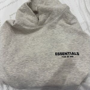 Fear of God Essentials Light Gray Sweatshirt